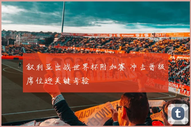 叙利亚出战世界杯附加赛 冲击晋级席位迎关键考验